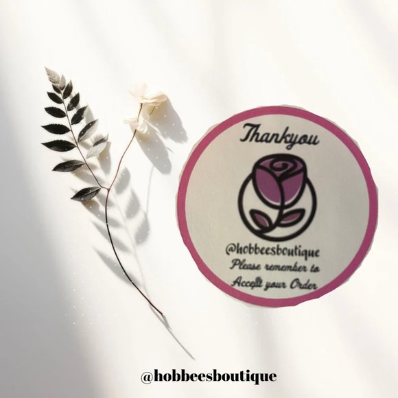 Thank You Stickers / Please Remember to Accept Your Order Stickers - Picture 3 of 5